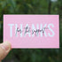 RXBC2011 100 Little Thank You Cards, Handwritten Lettering Design Bulk Thank You Notes for All Occasion 3.5 x 2 Inch