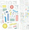 Ultimate Design Elements Planner Stickers Set - Value Pack of 24 Sheets, Clear Stickers, Banners, Arrows for Journals