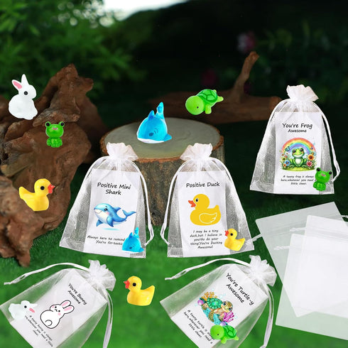 Z-synka 100 Set Employee Appreciation Gifts Bulk for Thank You Staff Teacher Office Coworker Nurse Pocket Gifts Animal