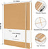 XYark Blank A5 Kraft Notebook Journals Bulk, 2 Pack, 120GSM, 102 Sheets, 5.5x8.3 inch Travel Journal