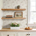 ICOOP Beige Wallpaper Rabbit Neutral Peel and Stick Wallpaper Boho 17.5"x276" Vintage