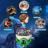 17 Dinosaur Night Light Projector for Kids Green Dino Toys for Boys, Star Night Lights with Music and Timer, Mode Color