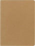 Moleskine Cahier Journal, Soft Cover, XL (7.5" x 9.5") Ruled/Lined, Kraft Brown, 120 Pages (Set of 3)