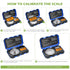 KeeKit Digital Pocket Scale: 50g 0.001g Professional Milligram Scale with Calibration Weight and LCD Display