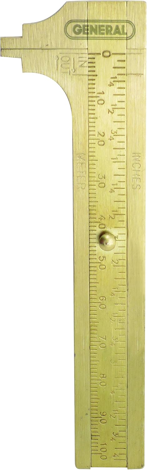 General Tools 133ME Brass Caliper, 4"