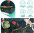 Japanese Gaming Mouse Pad XL - Extended Large Desk Mat, Stitched Edges Mousepad, 3mm Thick Non-Slip Rubber Base