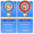 MEANLIN MEASURE Refrigeration Pressure Gauge, 1/8" NPT, 30 in HG to 250Psi, 2-3/4" Dial for R-404A, R-22, R-410A