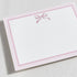 Set, Set 10, Minted Pink Bow Stationery of Flat Note Cards & Envelopes for Invitiations and Handwritten Thank You