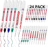 LYXMYGS 24 Pens,20mm PCS Long Head Deep Hole Marker Long Nib Marker, Longs Nose Markers, Waterproof Construction