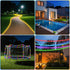LHYLDS 33FT 100LED 18 8 Solar Rope Lights Outdoor Waterproof, Colors Changing Outdoor String Lights Tube Fairy Light