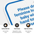 12x18 Inches, 3M .063 Please Do Not Deposit Feminine Hygiene Products Sign, EGP Reflective Aluminum, Fade Resistant