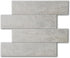W&S 10-Sheet Peel and Stick Matte Warm Grey Subway Tile,Stick on Backplash