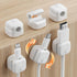 Yocice 6Pack Rotatable Cord Organizer,Spring Cable Clips Desk Cable Management Cord Holder Adhesive