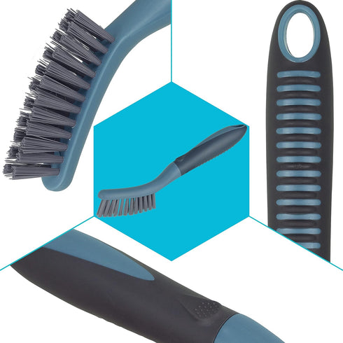 PHYEX 2 Packs Deep Cleaning Brush, Small Scrub Brush for Grout, Tiles, Window or Door Tracks