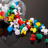 Outus 60 pcs Giant Push Pins - Large Thumb Tacks Jumbo Tacks 1 Inch Plastic Heads for Cork Board, Map, Office