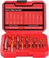14 Pieces Screw Extractor Set, 35# Cr-Mo & 6542 HSS Steel Cobalt Left Hand Drill Bits for Removing Stripped Screws and