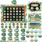 Tenare Calendar Bulletin Board Set – Calendar Seasons Weather Chart Display with Stickers for School Bedroom Decoration