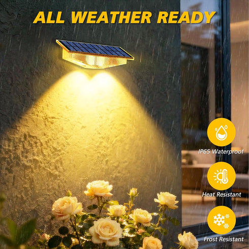 Mailbox, 3000K/4000K/6000K 3 IP65 (4 Pack) Solar Lights Outdoor for House Numbers, Address, Sign - Modes, Waterproof