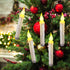 6 Pack Remote LED Taper Candles Battery Operated, Halloween Floating Candle Lights Flickering Flameless Outdoor