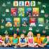 Zonon 45 Pcs Reading Classroom Decorations Bulletin Board Poster Banner Set for Teachers Preschool Library