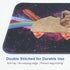 Small Mouse Pad for Laptop, Cute Premium-Textured Mouse Mat, Washable Non-Slip Rubber Base, Space Unicorn Cat