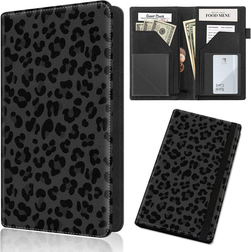 SDDFRHGH Server Book,Waitress Book,5x9 Inch Server Books for Waitress & Waiter, Cute PU