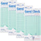 ZPARIK 4 Pack Green Guest Checks Books for Servers Server Note Pads,