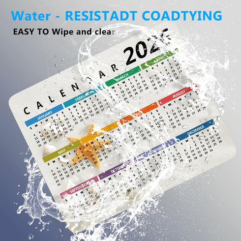 CASEOET 2026 (9.5X 7.9 Inch) Calendar Mouse Pad with Stitched Edges, Gaming Mousepad for Computer Laptop Non-Slip