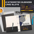 Better Office Products Black Paper 2 Pocket Folders with Prongs, 50 Pack, Letter Size