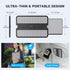 AboveTEK Portable Laptop Lap Desk w/Retractable Left/Right Mouse Pad Tray, Non-Slip Heat Shield Tablet Notebook