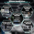 42W 6500K Garage Hexagon Lights, Higher Brightness Hex Garage Lights, Plug and Play, Lightweight DIY Assembly Hexagonal