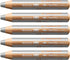 STABILO 5 x WOODY 3 in 1 Multi-Talented Jumbo Pencil, Silver