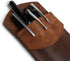 Hide & Drink Pocket Protector Pencil Pouch Pen Holder for Backpacks, Lab Coats, Office Essentials, Handmade Full Grain