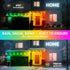 Wisada IP67 (50 RGB IC Outdoor String Lights, Permanent Outdoor Lights for House with Remote, DIY via App for Music