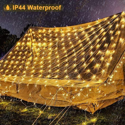 weillsnow 198 9.8ft 6.6ft 8 LED x Christmas Net Lights, Connectable Lighting Twinkle Modes Mesh Lights for Christmas