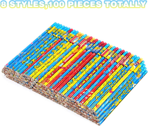 Kolewo4ever Inspirational Pencils, 100 Pieces with 10 Different Designs, Words of Encouragement, Smooth Graphite, Colorful Eraser, Suitable for School, Home, Office by Kolewo4ever
