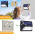 2 Packs 9 intelamp Solar Fence Lights Outdoor, Colors & RGB Color Changing Deck Lights Waterproof, Solar Powered LED