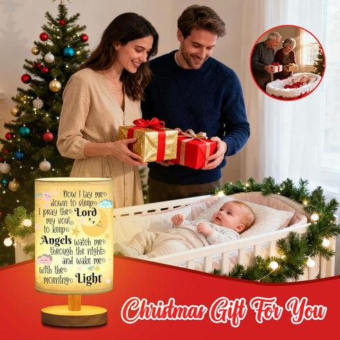 Heartfelt Baptism Night Light for Boys and Girls - Christening Gift with Prayer