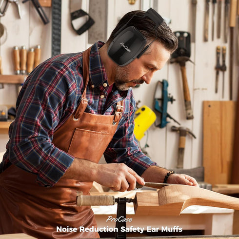ProCase Noise Reduction Safety Ear Muffs, NRR 32dB Noise Cancelling Ear Protection Headphones, Hearing Protection Ear
