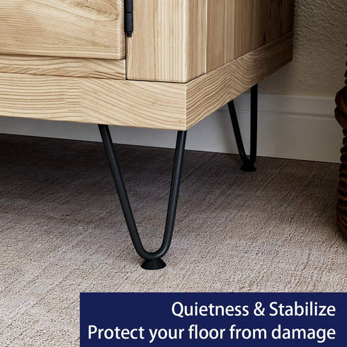 6 Inch 4PCS SMARTSTANDARD Heavy Duty Hairpin Furniture Legs, Metal Home DIY Projects for TV Stand, Sofa, Cabinet, etc