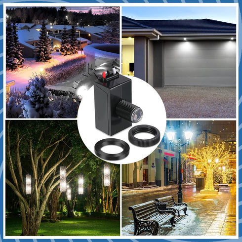 6 Packs 100-277V Flutesan Dusk to Dawn Sensor for Outdoor Lighting Photoelectric Switch Photocell Light Sensor for Most