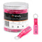 Wirefy 150 PCS Heat Shrink Ring Terminals #8, Resistant Ring Connectors for Eyelet Wire Connections, Red 22-16 AWG