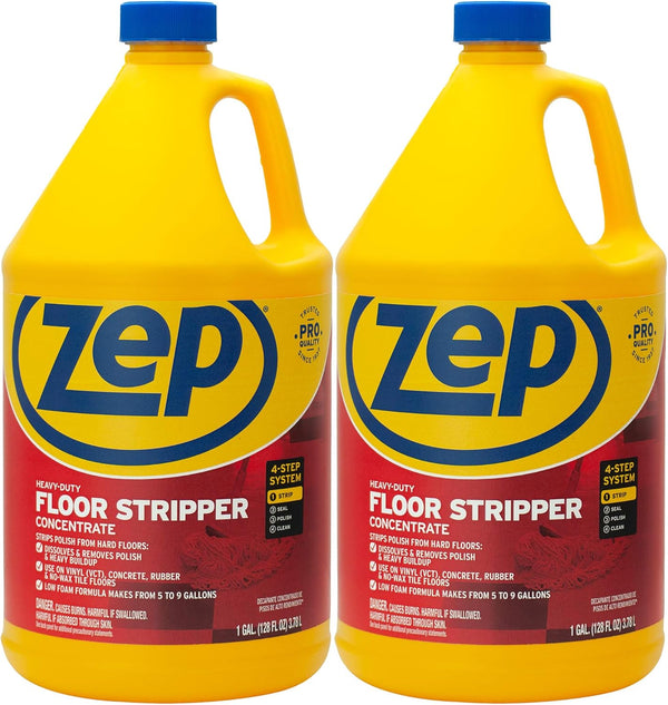 Zep Heavy-Duty Floor Stripper Ammonia Free Concentrate - 1 Gallon (Case of