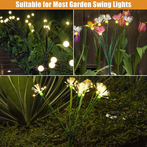 4Pcs 8 1.7 0.15 SIOTMERA Solar Light Separators Accessories, Holes x Garden Light Separators for Solar Pathway Lights