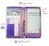 5 9 Zreal Server Book with Zipper Pocket, X Waitress Book, Magnetic Closure Pocket with Big Volume, Guest Check Book