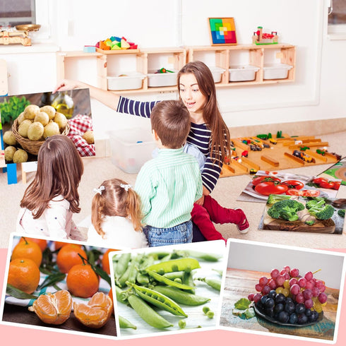 Motiskyy 12 Pcs Diversity Posters for Classroom Preschool Educational Learning Real Pictures for Daycare Home