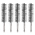 5Pcs Bore Brush Stainless Steel 22mm Dia Cleaning Twisted Wire Brush Tube Pipe Cleaner with Handle