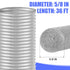 5/8" Diameter x 36' Length Backer Rod Caulk Saver Foam for Cement Caulk, Joints and Gaps and Driveway Crack (Grey)