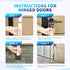 Jammer Apartment,Home(1 Pack,White) Upgraded Door Security Bar & Sliding Door Lock Bar,Door Stoppers,Adjustable Heavy