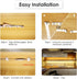 6 Dimmable Dimmer, 24W 2700K Set, 1500lm, Counter, WOBANE Under Cabinet LED Lighting Kit, PCS LED Strip Lights